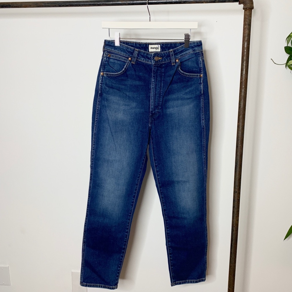 Free People Wrangler Straight Leg Blue Jeans NEW